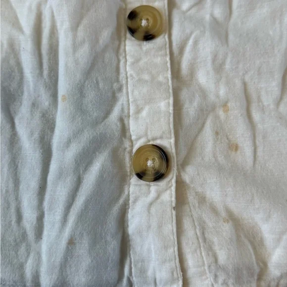 Abercrombie & Fitch White Linen Button Dress size XS summer dress - Picture 7 of 13